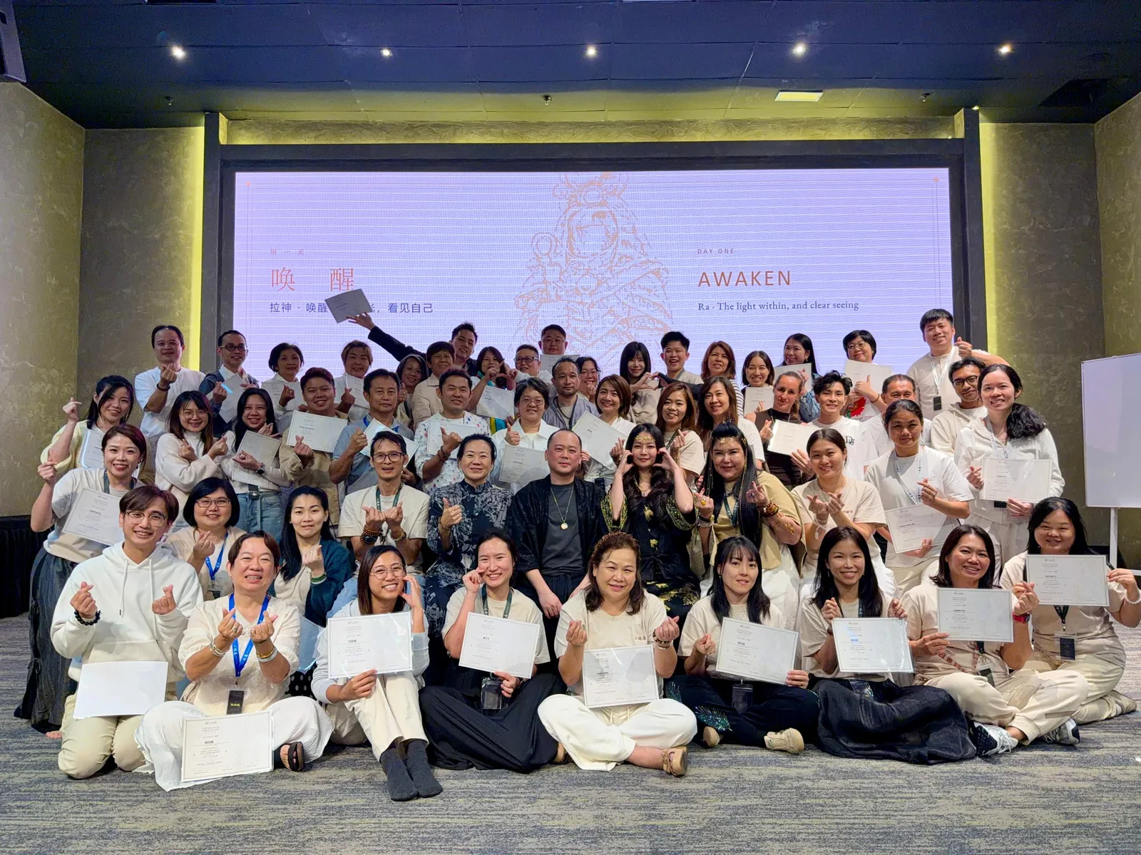心光合一：埃及记忆觉醒 学员与导师合影，2026 年 7 月 Damansara Heart-Light Unity: Egypt Remembrance group photo